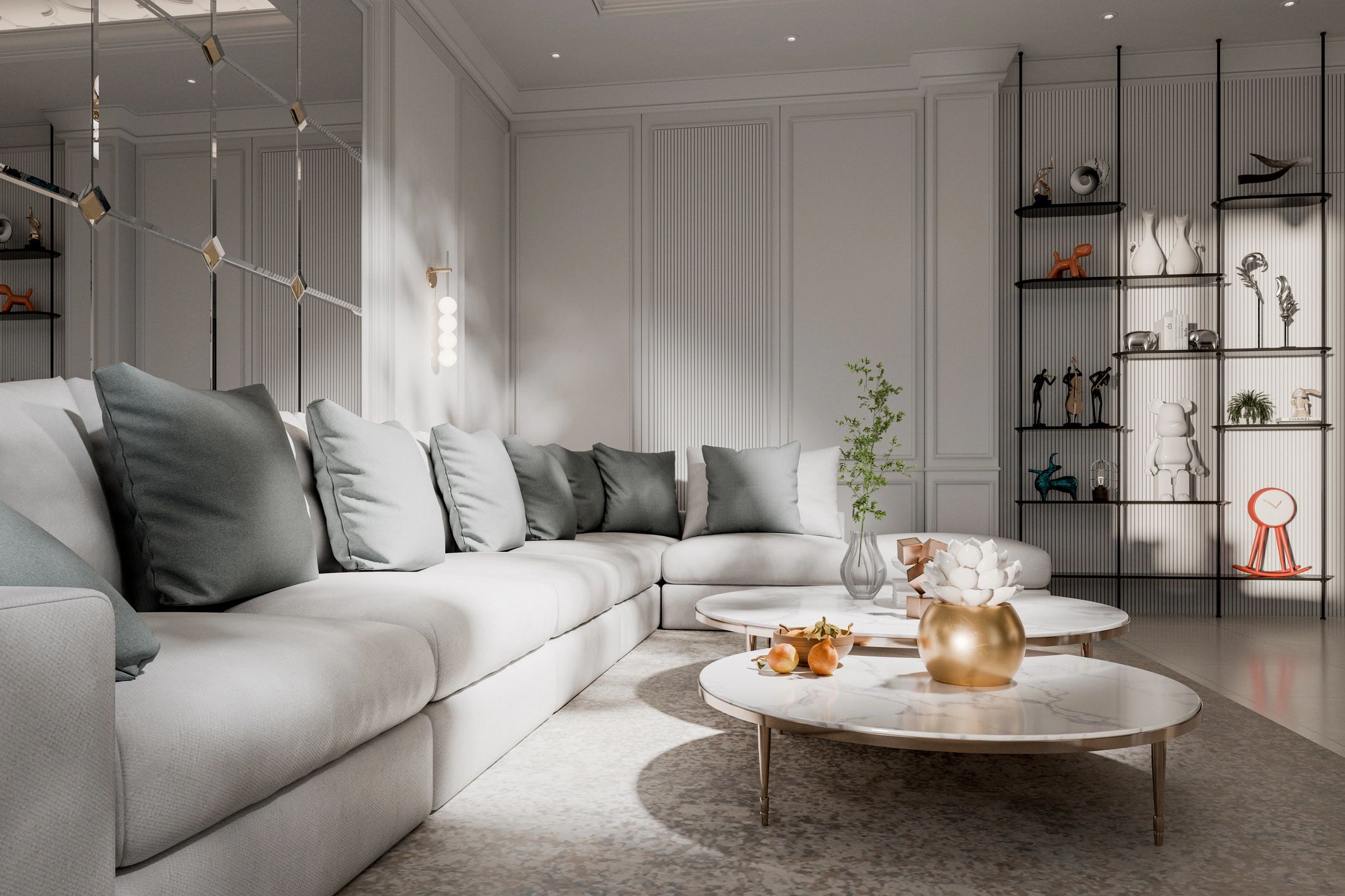Luxury vacation rental living room interior