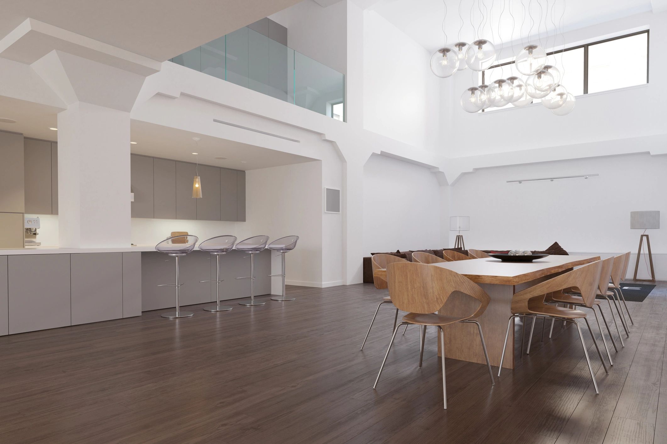 Open-plan luxury vacation rental with large dining area for Tennessee group getaways